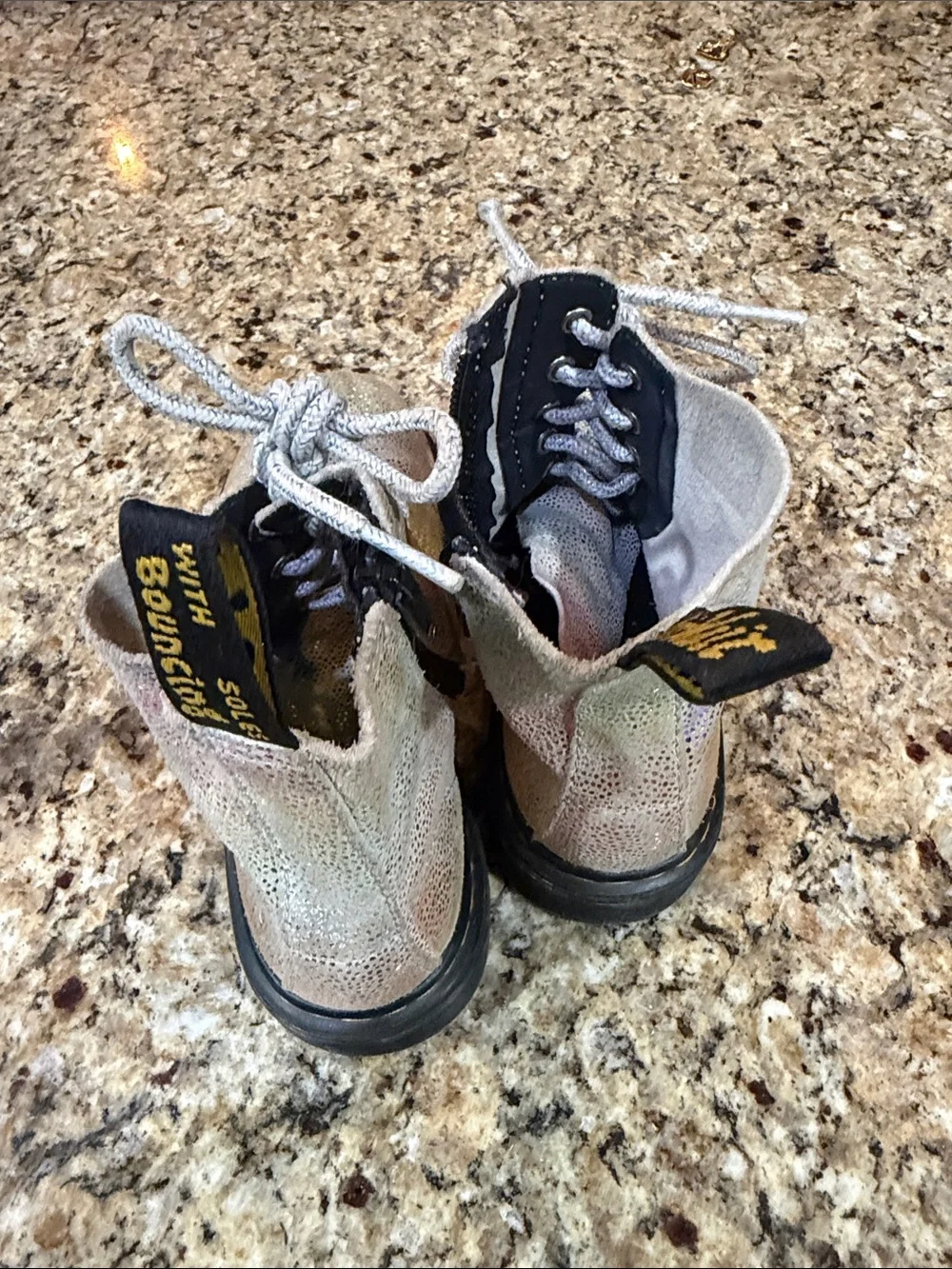 Dr. Martens iridescent kids